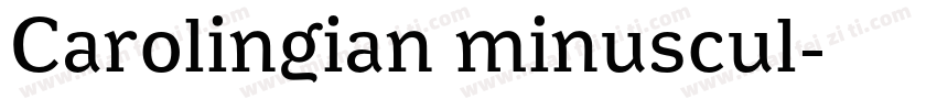 Carolingian minuscul字体转换